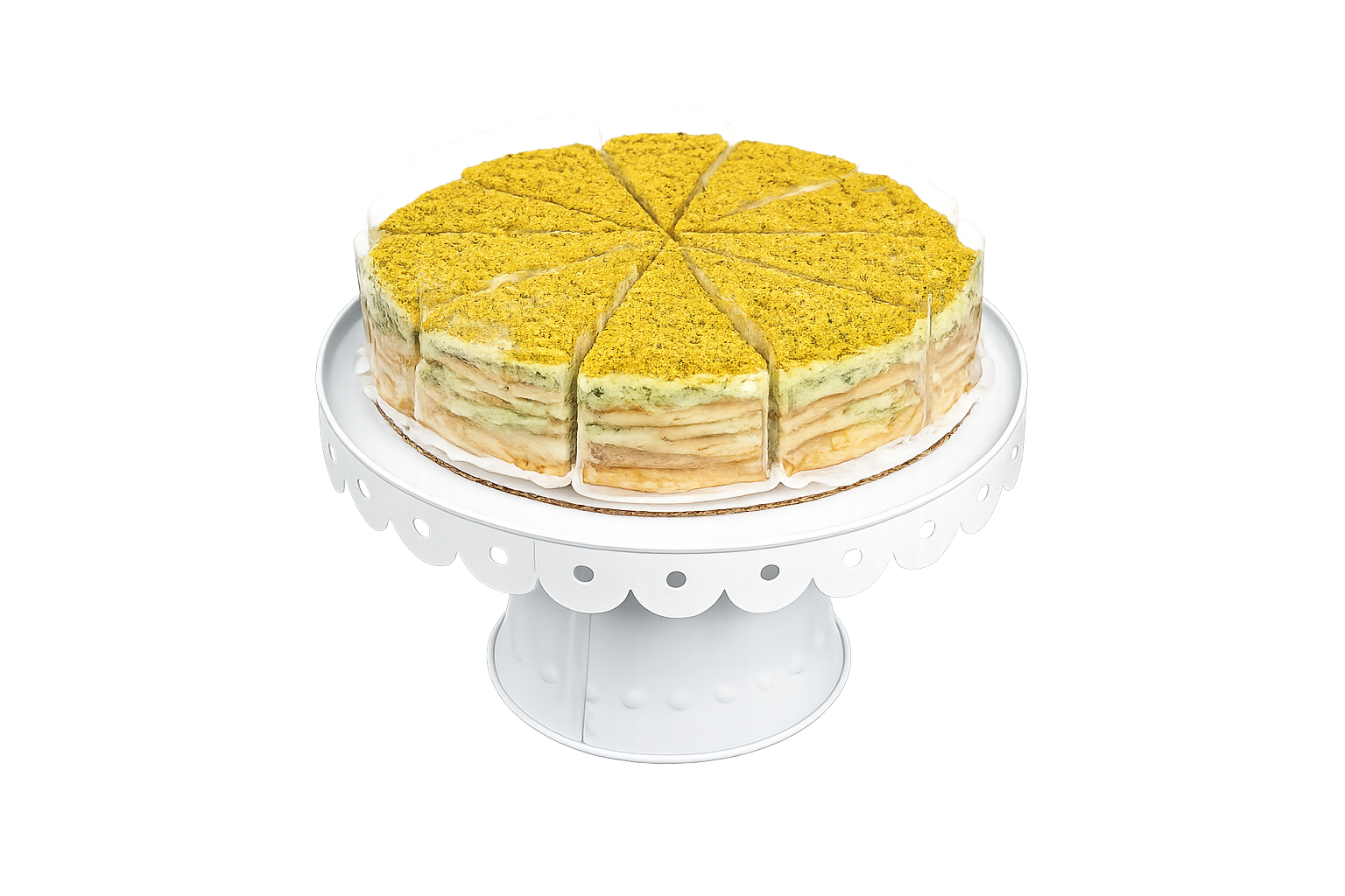 Pistachio Crepe Cake